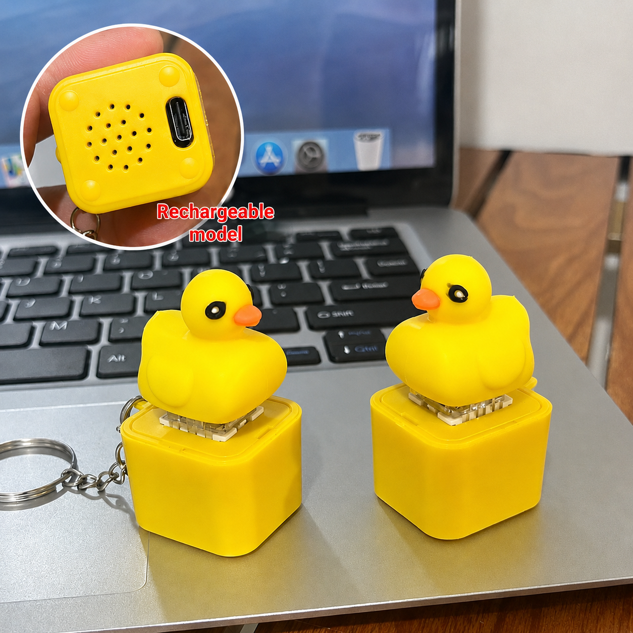 Duck "Quack" Clicker Keychain 🐤