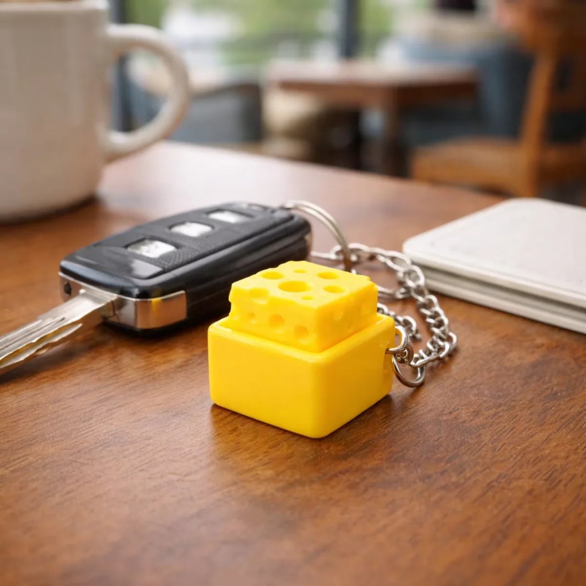 Mini Cheese Clicker KeyChain 🧀 (5-pack)