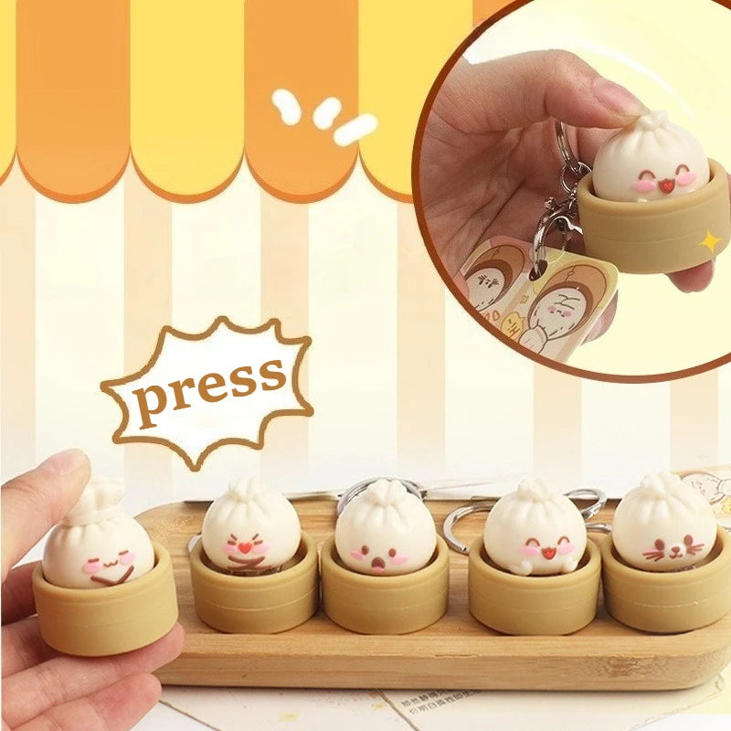 Dumpling Clicker Keychain 🥟