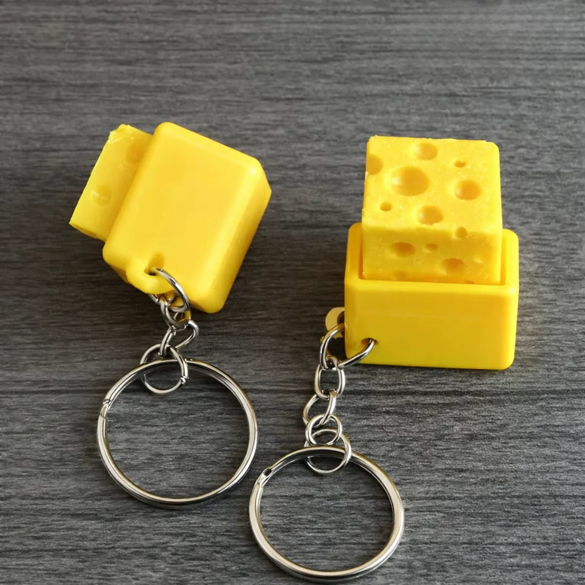 Mini Cheese Clicker KeyChain 🧀 (5-pack)