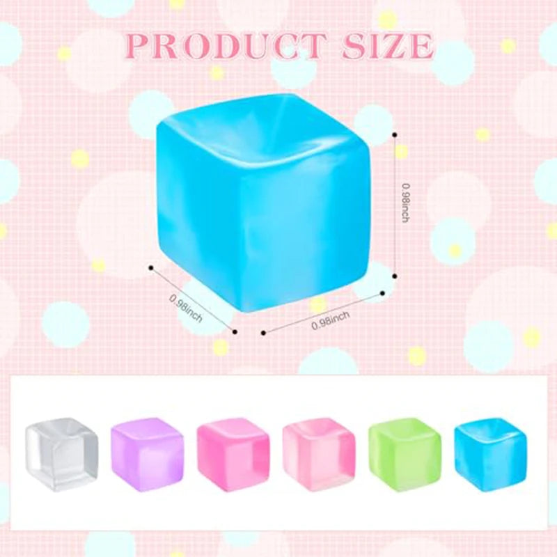 Mini Ice Cube Jelly Squishy Pack 🧊