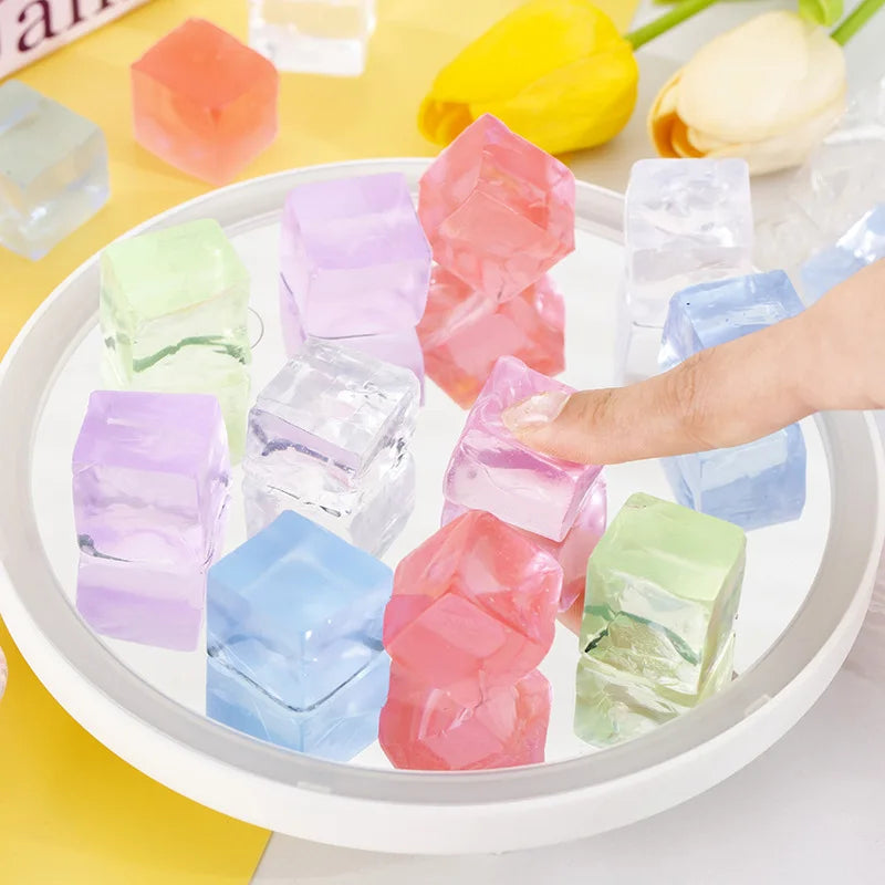 Mini Ice Cube Jelly Squishy Pack 🧊