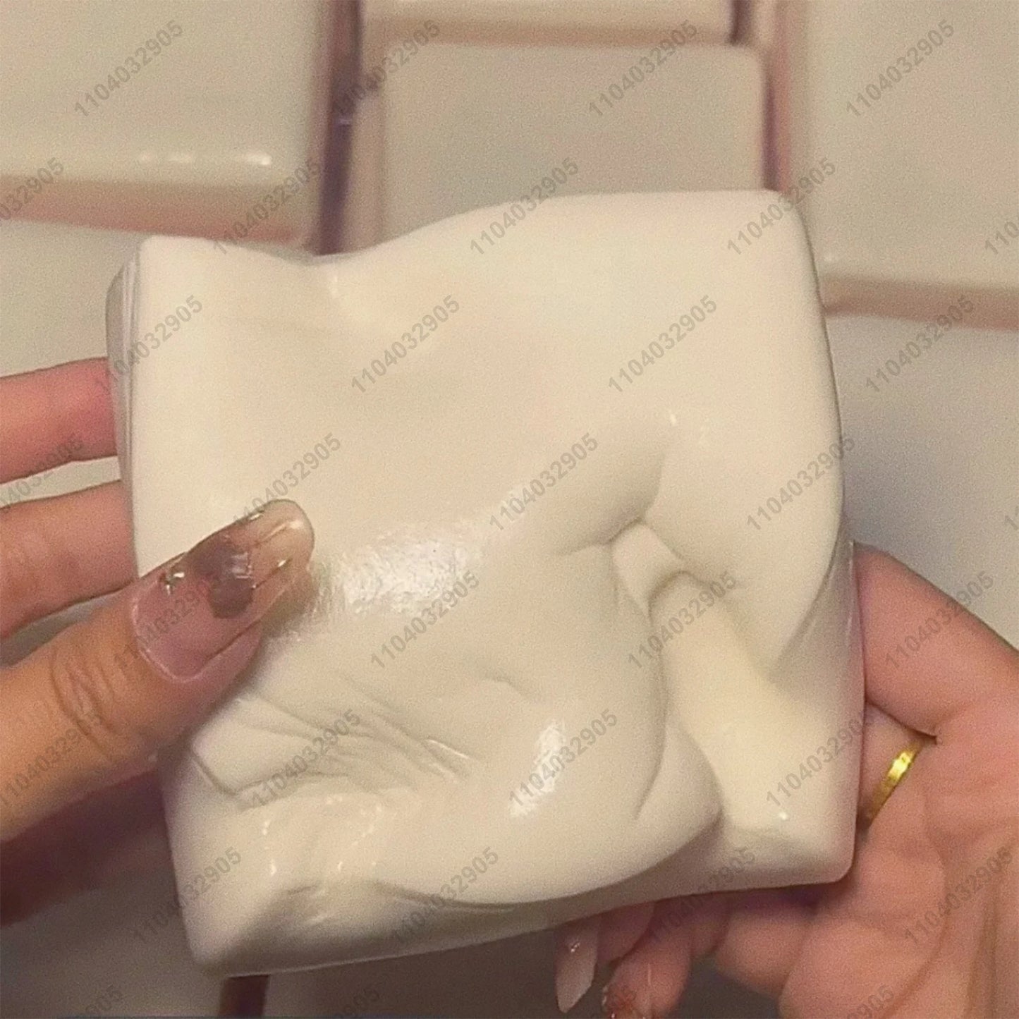 Double-Sided Sticky Rice Cake Squishy 🍰 (Slow Rise)