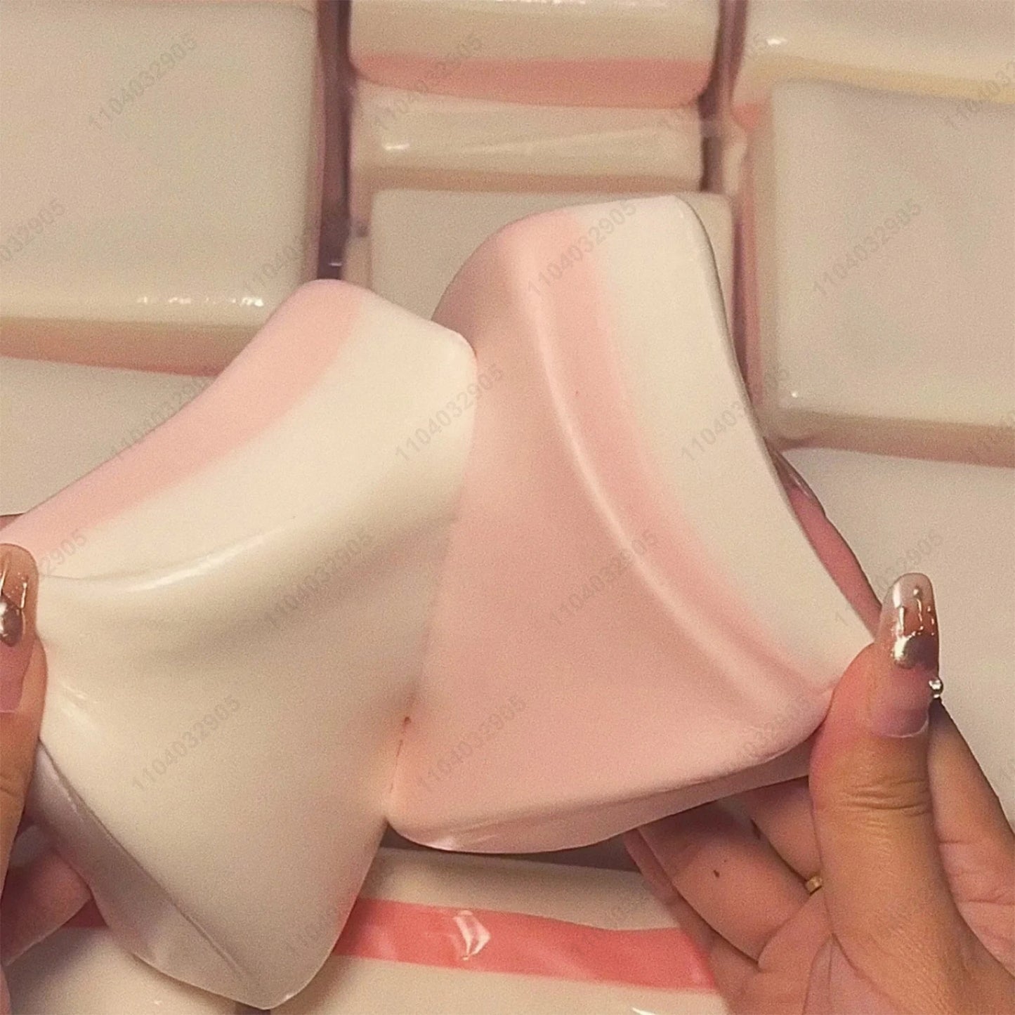 Double-Sided Sticky Rice Cake Squishy 🍰 (Slow Rise)